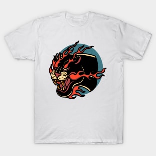 burning angry panther T-Shirt